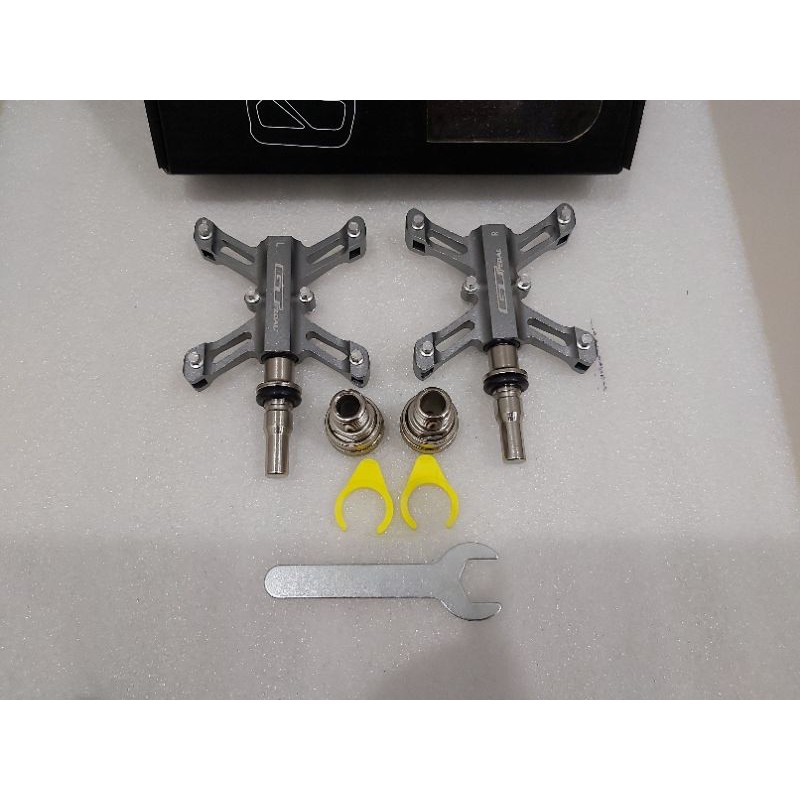 GT QUICK RELEASE GREY FOLDING BIKE PEDAL