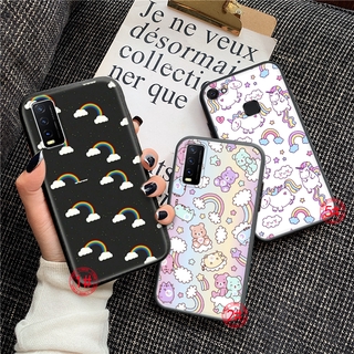 เคสโทรศัพท์มือถือลายสายรุ้งสําหรับ Vivo Y15 2020 Y19 V19 Y30 Y50X30 X50 Pro S7 Y20 127 N