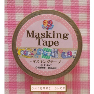 Sailor Moon 25th Anniversary Masking Tape เทปตกแต่งจากญี่ปุ่น ลายรวมเซเลอร์ แบบเต็มตัว ขนาด 1.5 ซม. ยาว 10 ม.