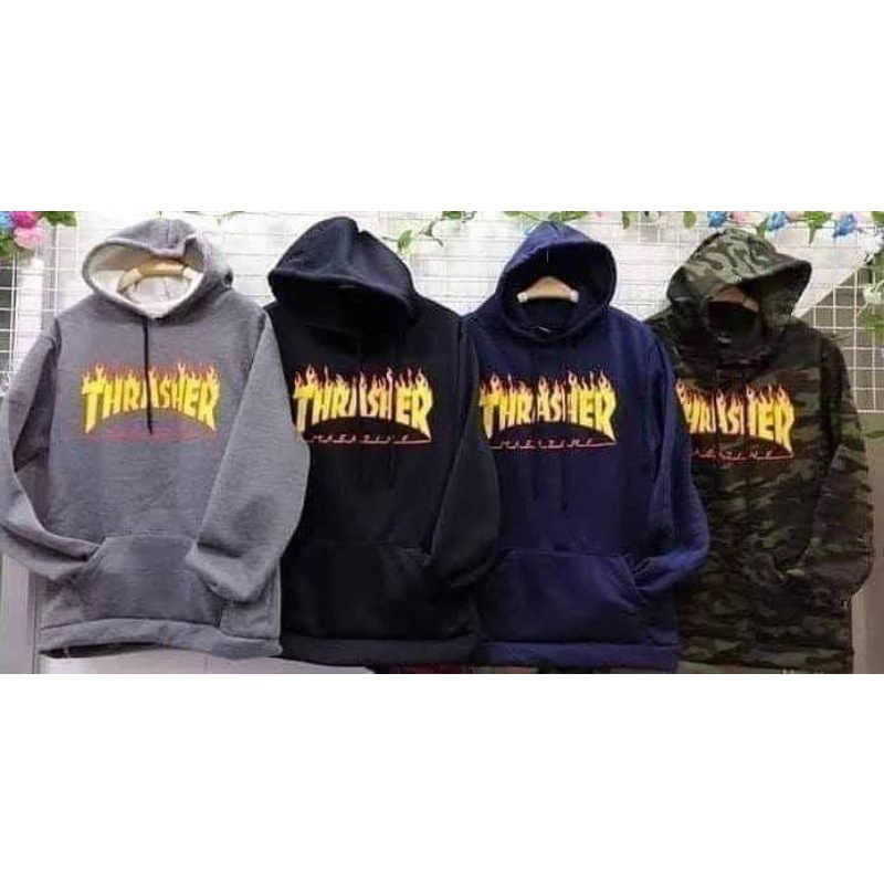 🔥ส่งฟรีจ้า🔥เสื้อกันหนาวลายไฟ THRASHER