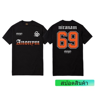 ROUND คอลูกเรือแฟชั่น  CLOTHING NIRANAM 69 COMING CLUB oversize-4XL