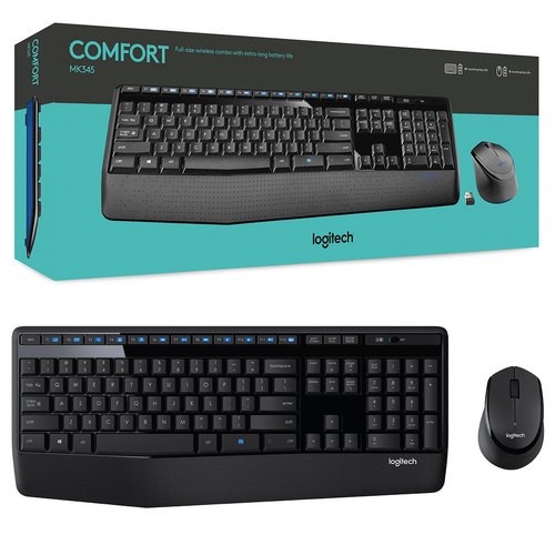 LOGITECH MK-345 คีย์บอร์ดไร้สาย + เมาส์