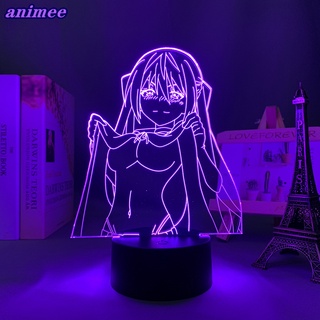 โคมไฟ Led ลายการ์ตูนอนิเมะ มังงะ 3d สําหรับตกแต่งห้องนอน