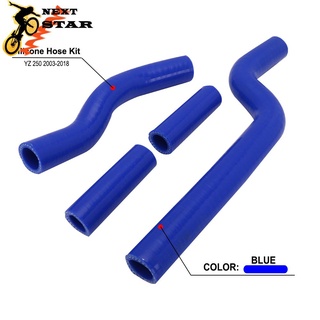 Motocross Moto Bike Blue Silicone Radiator Heater Coolant Pipe Water Hose For YAMAHA YZ250 YZ 250 2003-2021 Performance