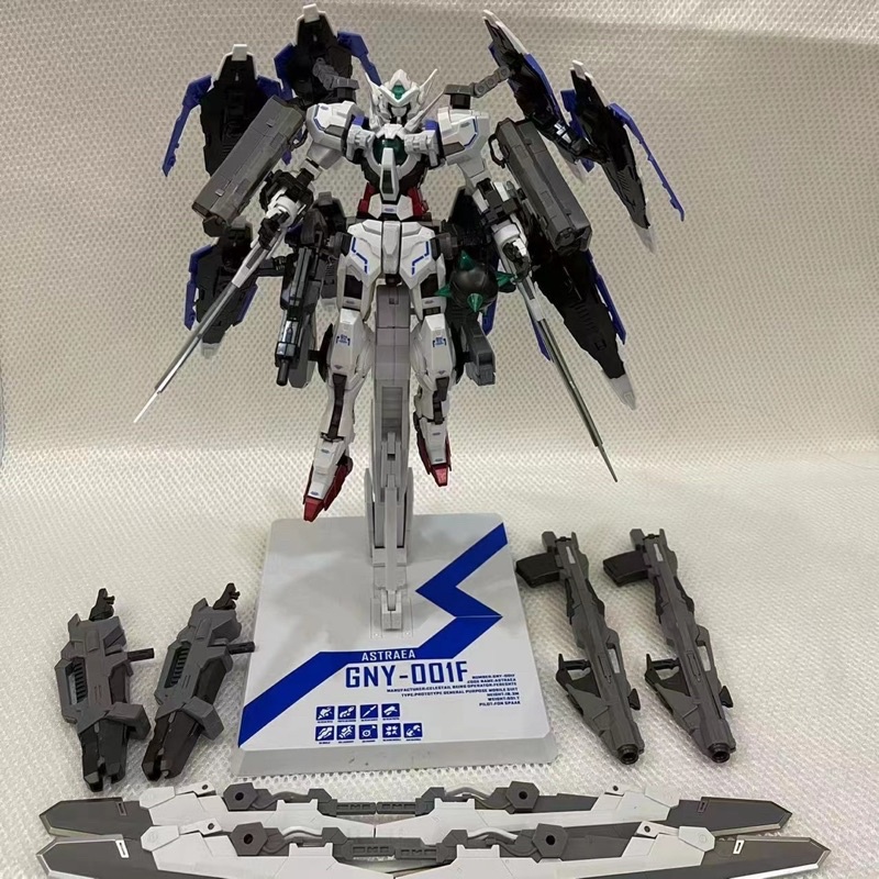 MG 1/100 Astraea with GN Heavy Weapon Set + Base + Decal for the base , model , and parts (8816A) [D