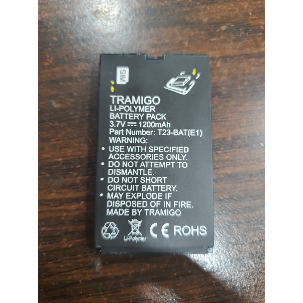 Tramigo T22 T23 ชุดแบตเตอรี่ 3.7V 1200mAh LI-POLYMER T23-BAT(E1)