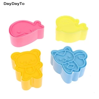 DayDayTo 4 ชิ้น/เซ็ตน่ารัก Samll Dolphin Samll Seal กระรอกหมีแซนวิชเครื่องตัดแม่พิมพ์คุกกี้เค้กตกแต่งเครื่องมือแซนวิช Die Rice Mold เครื่องมือห้องครัว.