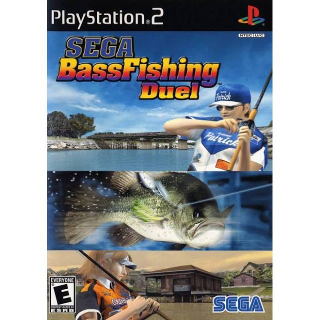 แผ่นเกมส์ ps2 จอยเกมส์ pc แผ่นเกมส์ PS2 - Sega Bass Fishing เกมตกปลา✅✅