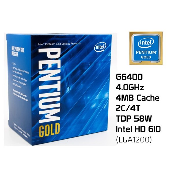 Intel pentium gold g6400 обзор