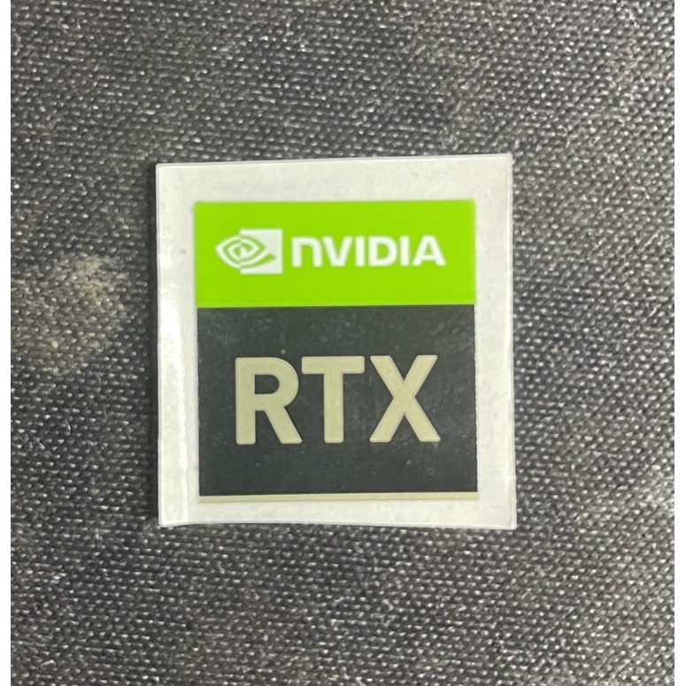 สติ๊กเกอร์โลโก้ nVidia RTX ปี 2021 ดั้งเดิม