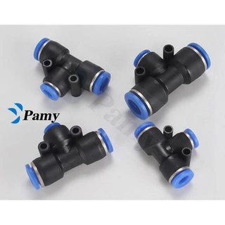 PAMY MPE PE ข้อต่อลม ข้อต่อลมสามทาง สามทาง 6mm ออกใบกำกับภาษีได้ สินค้าพร้อมส่ง ส่งไว FITTING