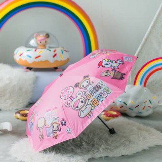 ✨พร้อมส่ง✨ของแท้💯% •Tokidoki Sweet Shop foldable umbrella • ร่มพับได้