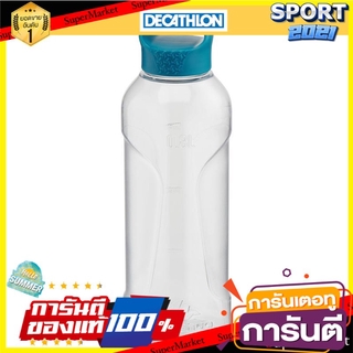 ขวดน้ำพลาสติก (Tritan) สำหรับการเดินป่าแบบฝาเกลียวรุ่น 100 ขนาด 0.8 ลิตร Plastic (Tritan) screw-top hiking bottle, model