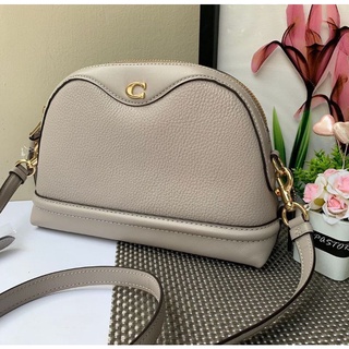 🎀 (สด-ผ่อน) โดมมินิ หนังสีเทา ลด 100฿ ครอสบอดี้ 9 นิ้ว F37863 IVIE CROSSBODY