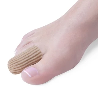 Deramed Footcare Protective Gel Toe Cap (Ribbed) ปลอกสวมนิ้วมือและนิ้วเท้าปลายปิด แบบมีเจลสำหรับเล็บขบ เล็บฉีก