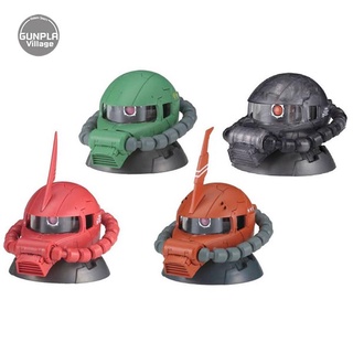 Bandai (ยกเซ็ต 4 หัว) (3+1 หัวลับ) Gundam Exceed Model Zaku Head Set 3 4549660200611-4 (Plastic Model)