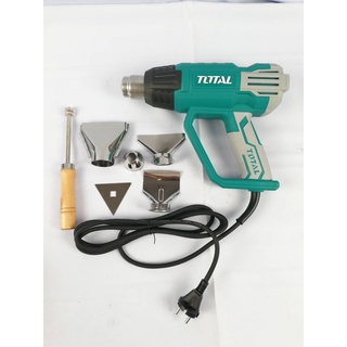 03599 เครื่องเป่าลมร้อน Heat Gun 2000 วัตต์ รุ่น TB2006 พร้อมอุปกรณ์ (ปรับได้ 2 ระดับ) รุ่นงานหนัก ยี่ห้อ ToTal