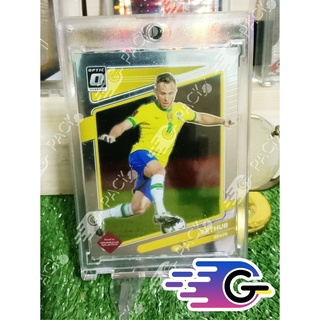 การ์ดนักฟุตบอล  2021-22 Panini Donruss Soccer Road To Qatar optic #23 arthur (มุมไม่สวย)