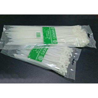 เคเบิ้ลไทร์ Cable Tie Nylon ไนลอน สายรัด สีขาวรัดสาย4 นิ้ว / 6 นิ้ว / 8 นิ้ว เหนียว ทนทาน