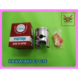 KAWASAKI G7 G7E PISTON size 0.50 with PISTON PIN "JAPAN MADE" // ลูกสูบ 0.50 พร้อม สลักลูกสูบ งานญี่ปุ่น สินค้าคุณภาพดี