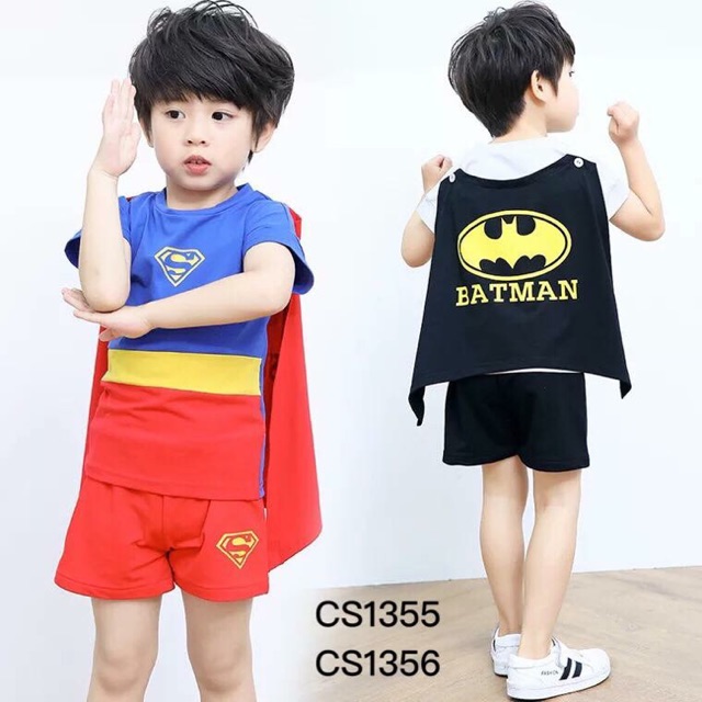 Superman Batman Boy Set ซุปเปอร์ฮีโร่ 1Y 2Y 3Y 4Y 5Y