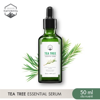 Naturista เซรั่มจากสารสกัดทีทรีเข้มข้น ช่วยป้องกันปัญหาสิว บำรุงผิวหน้าให้กระชับ เรียบเนียน Tea Tree Essential Serum 50ml