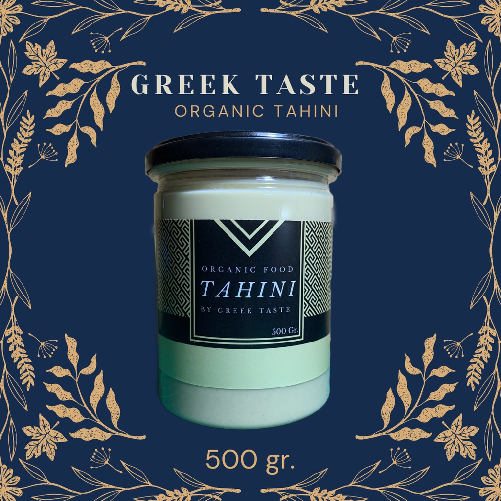 GREEK TASTE ORGANIC TAHINI 500 gr. (งาขาวบด 100%)