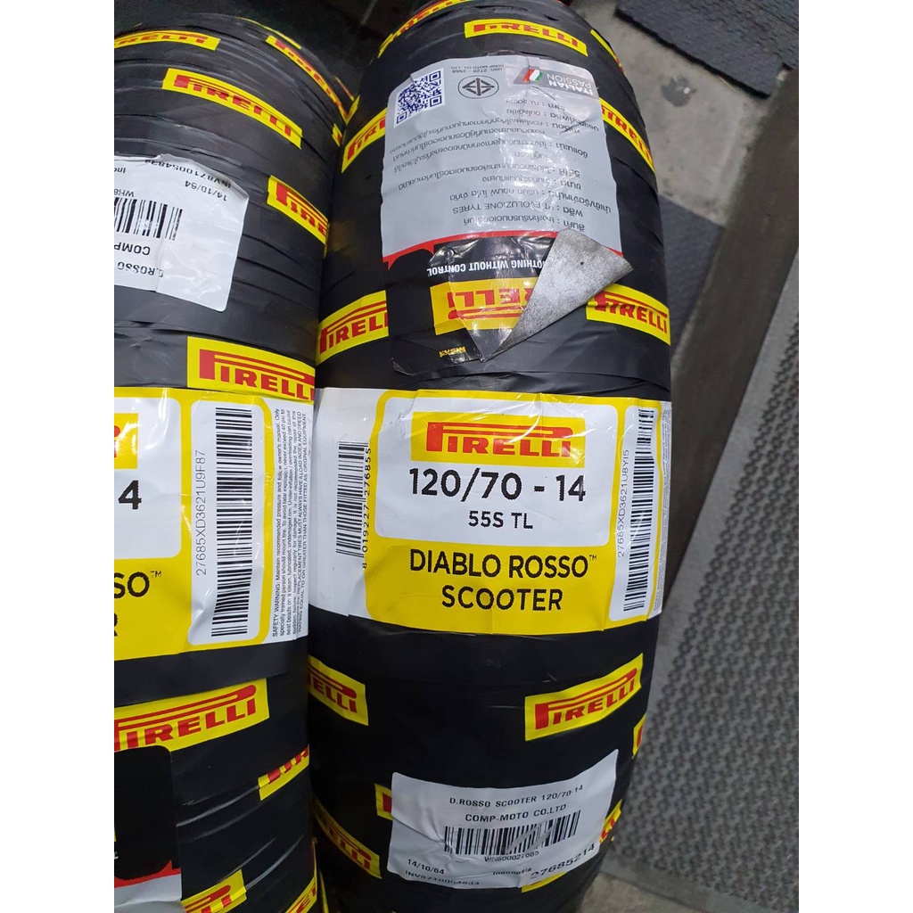 ยาง Pirelli ROSSO Scooter ADV150 F 120/70-14 R130/70-13