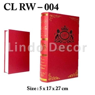 หนังสือตกแต่ง หนังสือปลอม Decor Book Classic พร็อพถ่ายรูปสไตล์คลาสสิค ลวดลายสวยงามคมชัด (CL RW)