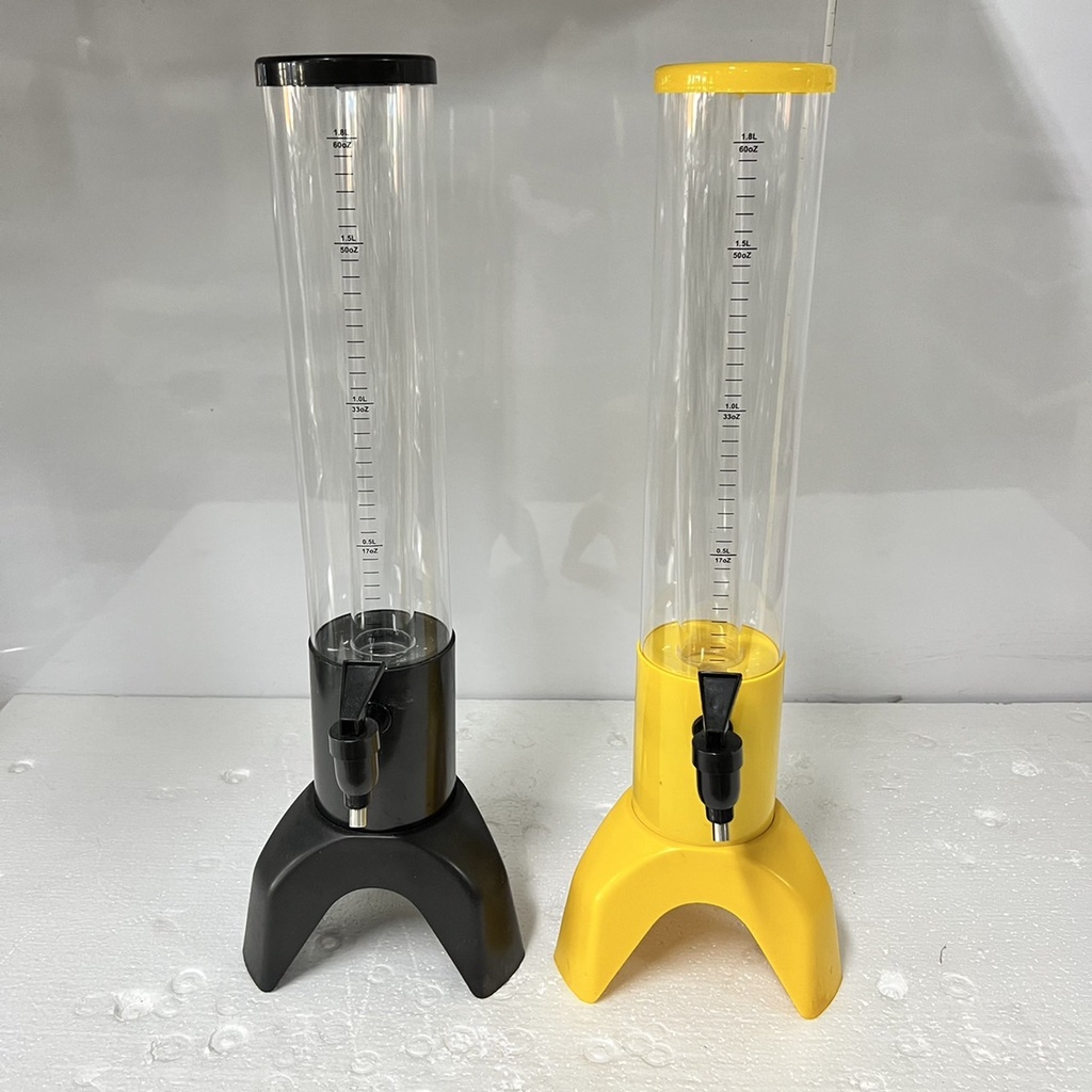 หลอดใส่น้ำผลไม้ หลอดใส่น้ำหวาน Fry King ขนาด 1.8 ลิตร (ขายแบบคละสี)