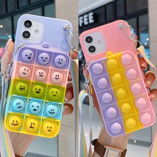 ป๊อปอิท Pop It เคส-VIVO Y21 2021 Y21s Y33s 1901 1902 1904 1906 1915 1940 1929 1814 1815 V1818A V1818T V2028 V2102 V2026 V2033 V2042 V2029 V2027 V2032 V2038 Pop It Relive Stress Fidget Toys Push It Bubble Soft Silicone Wallet Crossbody Phone Case