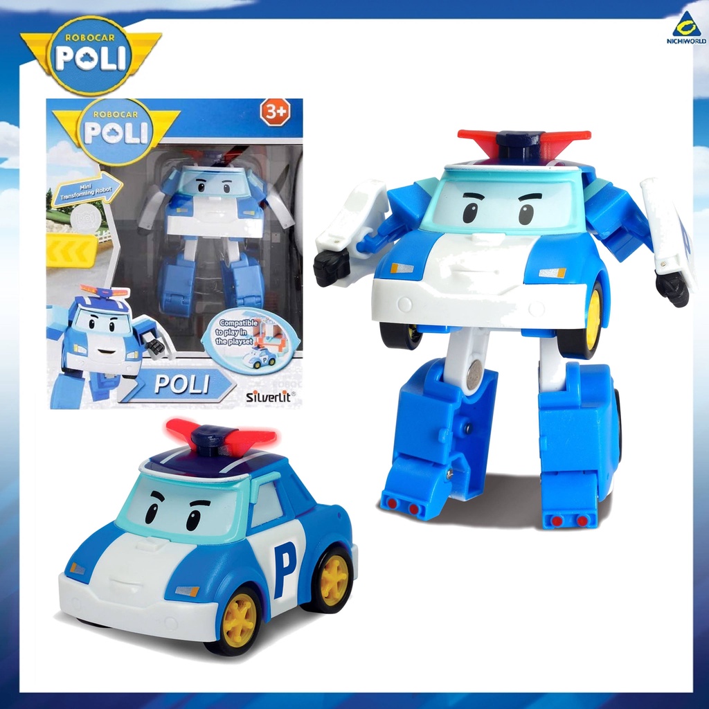 ROBOCAR POLI Mini Poli Transforming 3" ของเล่นหุ่นยนต์แปลงร่าง โรโบคาร์ โพลี รหัส SVR83046