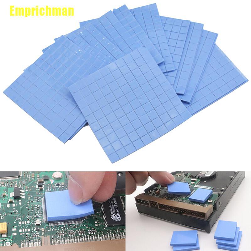 (Emprichman) แผ่นฮีทซิงค์ระบายความร้อน Gpu Cpu 10x10 X 0.5 มม. 100