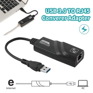 อะแดปเตอร์เครือข่าย For Pc กิกะบิตอีเธอร์เน็ตแลน RJ45 To USB 3.0 แปลงสายแลน ไดรเวอร์ในตัว