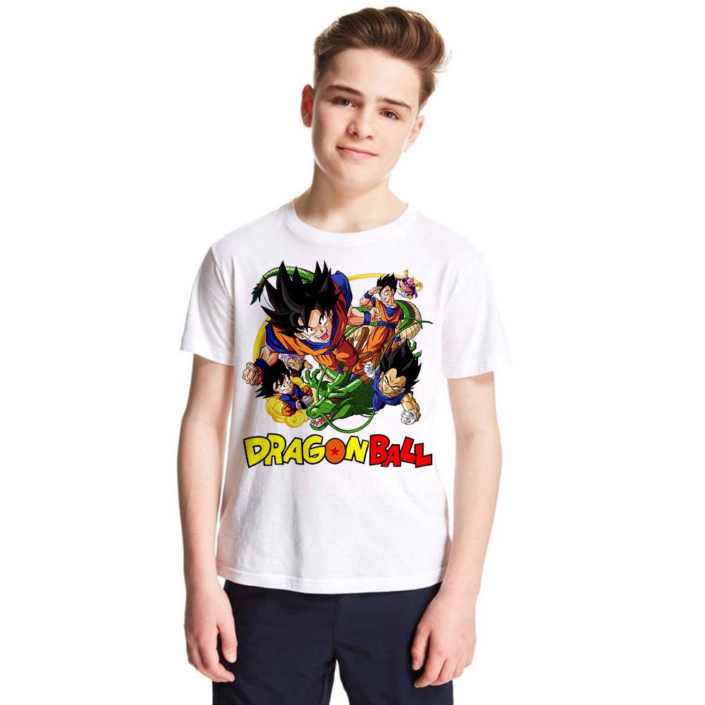 เสื้อยืดพิมพ์ลาย dragon ball z แฟชั่นเด็ก