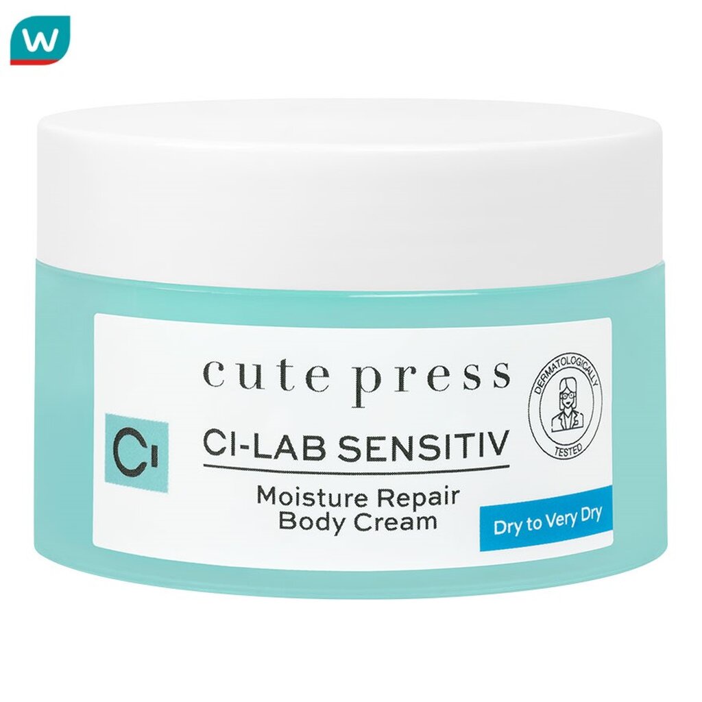 Cute Press คิวท์เพรส ซี-แล็บ เซนซิทีฟ มอยซ์เจอร์ รีแพร์ บอดี้ ครีม 100 กรัม