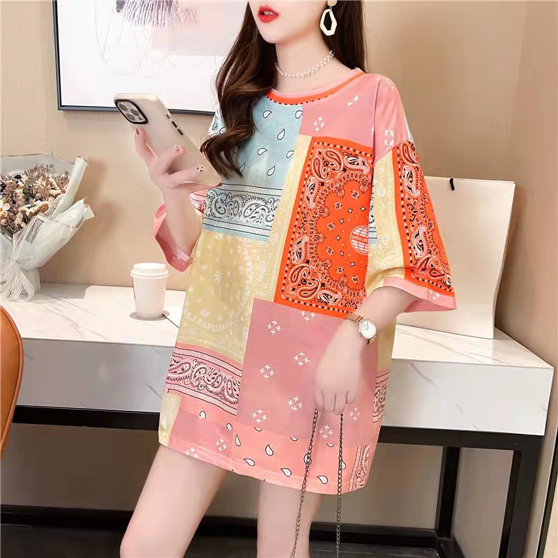 เสื้อยืดแฟชั่นผู้หญิง หลวมใส่สบาย พิมพ์ลายหมี น่ารักๆ - รูปที่ 2