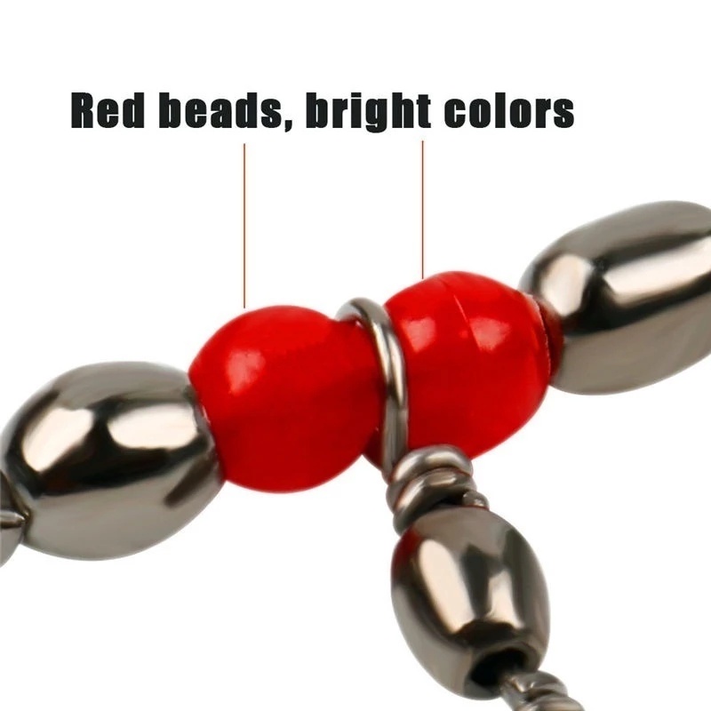 [10 ชิ้น 360 องศาอุปกรณ์ตกปลา Snap ][ลูกปัดหมุนได้ 3 ทาง] - รูปที่ 5