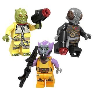 ของเล่นตัวต่อฟิกเกอร์ Stars War Bossk Zeb Orrelios ขนาดเล็ก