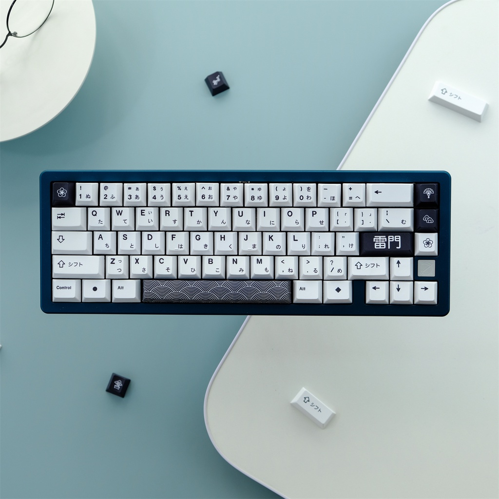 129 คีย์ GMK Remen Keycaps ญี่ปุ่น Kaminarimon Keycap โปรไฟล์เชอร์รี่ PBT Dye Sublimation คีย์บอร์ด Keycap สําหรับ MX Switch