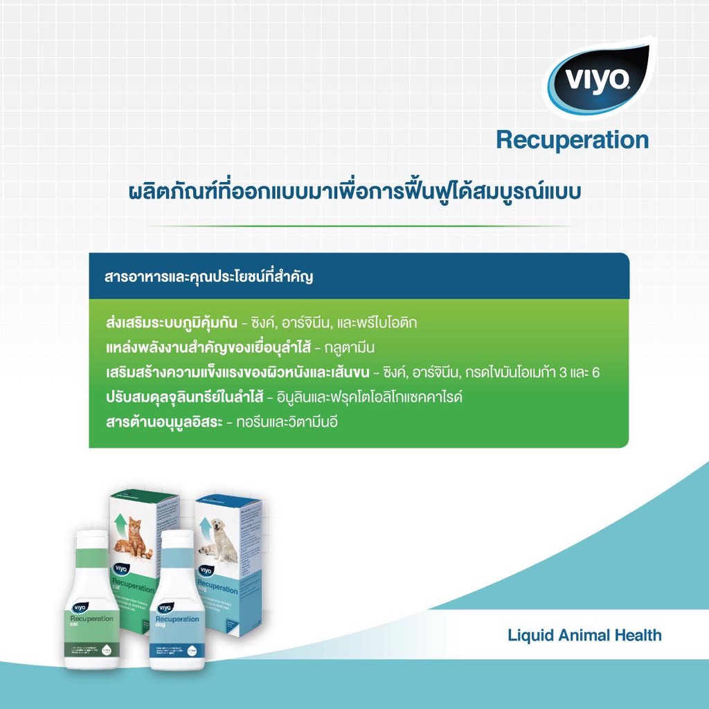 (ของแท้) Viyo Recuperation Dog วีโย่ รีคิวเพอเรชั่น สำหรับสุนัข สูตรน้ำ ...