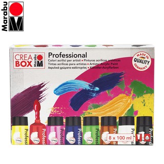 ชุดสีอคริลิค Marabu Crea color รุ่น Professional 8×100 ml. 1401088000836