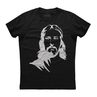 [S-5XL] เสื้อยืดลําลอง พิมพ์ลายพระเยซู Christ Face Christian สําหรับผู้ชาย