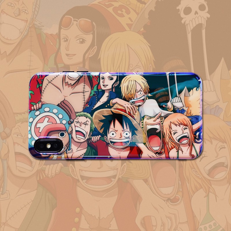 One Piece Blu-ray 8plus Apple X Mobile Shell xsmax เคส iPhone7 ความคิดสร้างสรรค์บุคลิกภาพ 6s Tide แบรนด์ XR ชาย