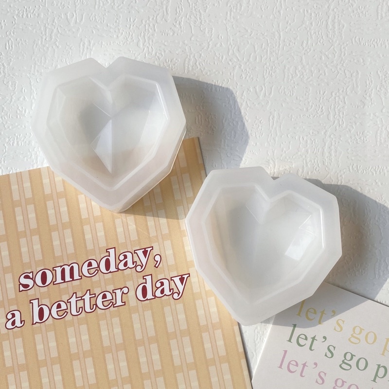 แม่พิมพ์เรซิ่น แม่พิมพ์หัวใจ heart resin mold