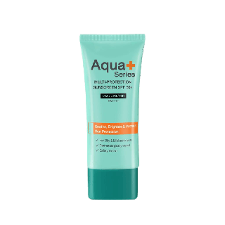 [ซื้อ 1 ฟรี 1 เริ่ม 3 มี.ค.66 ] AquaPlus Multi-Protection Sunscreen SPF50+/PA++++ 50 ml.ครีมกันแดดหน้าลดการเกิดสิวอุดตัน