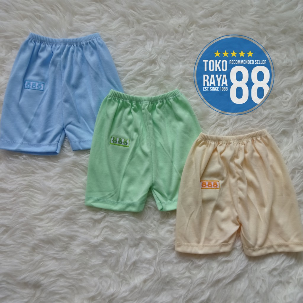 [BCL-IB05] TOKO RAYA 88 กางเกงขาสั้นทารกแรกเกิดและเด็ก Size S, M, L, XL, ธรรมดา, นุ่ม, ลื่น, คุณภาพ
