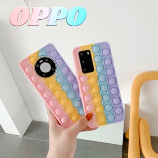 เคสมือถือซิลิโคนลายการ์ตูนฟองน้ําสําหรับ Oppo A3S A12E A3 A5 A7 A7X F9 Pro A8 A31 A9 A9X A11 A11X Reno 3 5 4Se 4Z