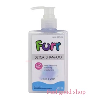 Furr Detox Shampoo for PET 280 ml. Exp 09/2024  ทำความสะอาดเส้นขนพร้อมการบำรุง