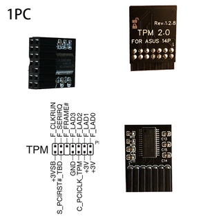 โมดูลรักษาความปลอดภัย TPM 2.0 รองรับ Windows 11 สําหรับเมนบอร์ด ASUS 14 Pin LPC Card